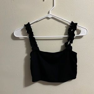Shein, size medium, black crop top.